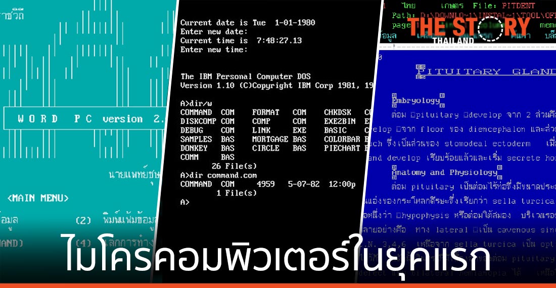 เครื่องไมโครคอมพิวเตอร์ในยุคแรก: โปรแกรม Lotus 123 และ เวิร์ดราชวิถี