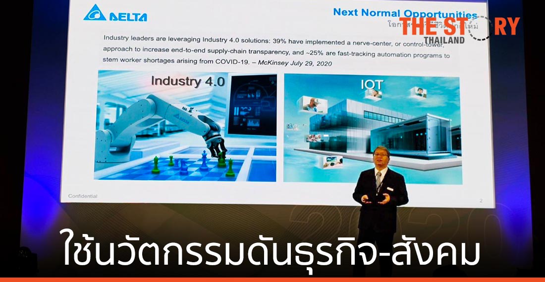 Delta ตั้งเป้าดันธุรกิจและสังคมด้วยนวัตกรรม สู่ยุค Next Normal