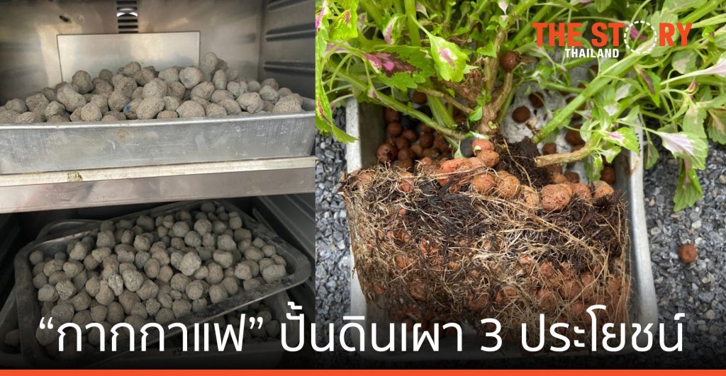 AIT เก็บ “กากกาแฟ” มาปั้นดินเผา ปลูกต้นไม้-บำบัดน้ำเสีย-ลดขยะ