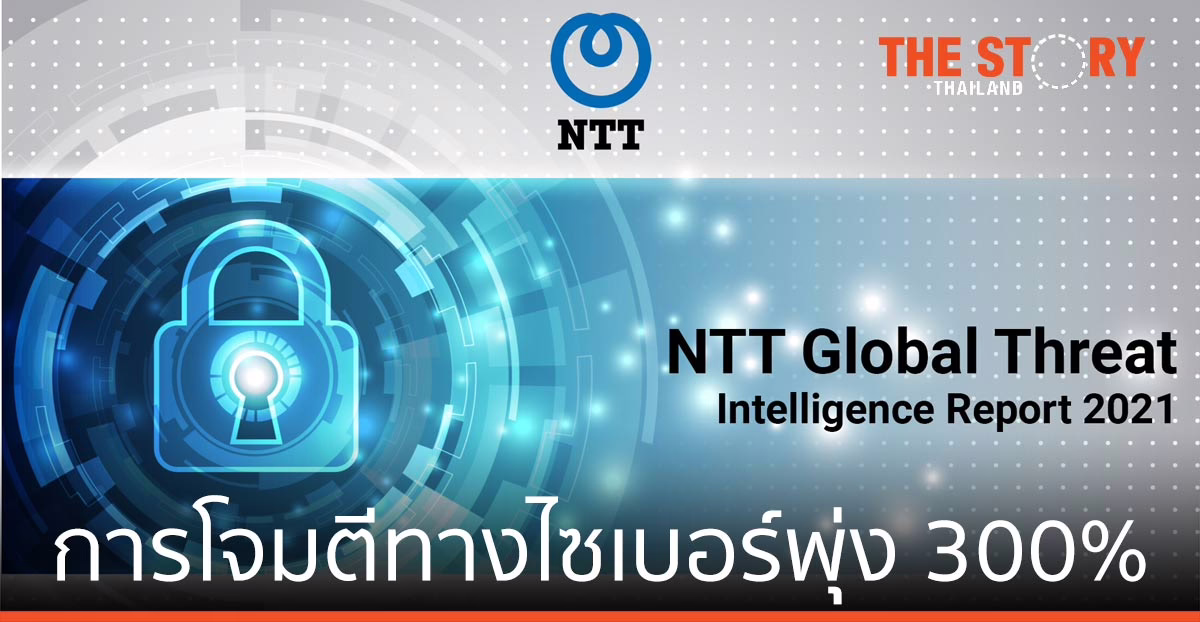 เอ็นทีที เผย ภัยคุกคาม โจมตีทางไซเบอร์พุ่ง 300%