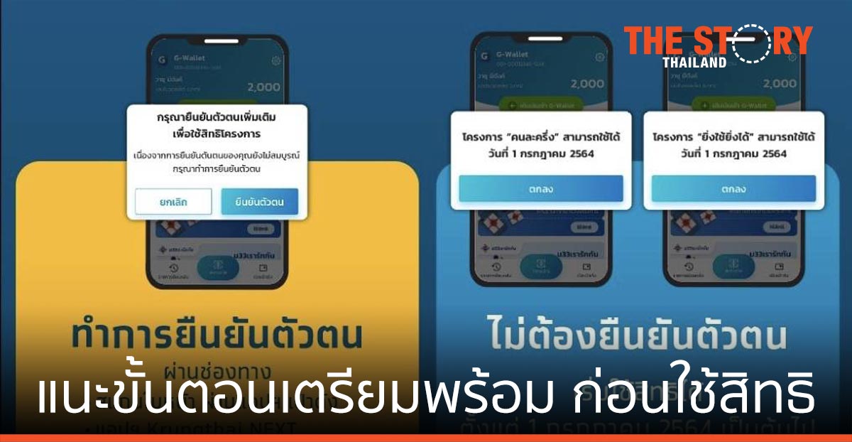 กรุงไทย แนะขั้นตอนเตรียมความพร้อม ก่อนใช้สิทธิคนละครึ่งเฟส 3 วันที่ 1 ก.ค.นี้