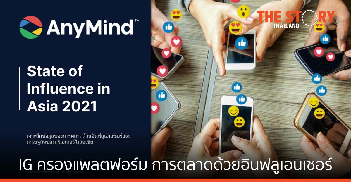 AnyMind Group เผย Instagram แพลตฟอร์มที่ถูกใช้มากที่สุด สำหรับการตลาดด้วยอินฟลูเอนเซอร์