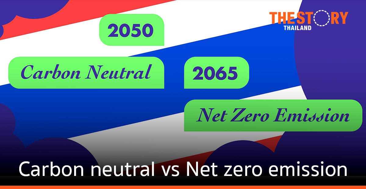 ความเป็นกลางทางคาร์บอน vs การปล่อยก๊าซเรือนกระจกสุทธิเป็นศูนย์