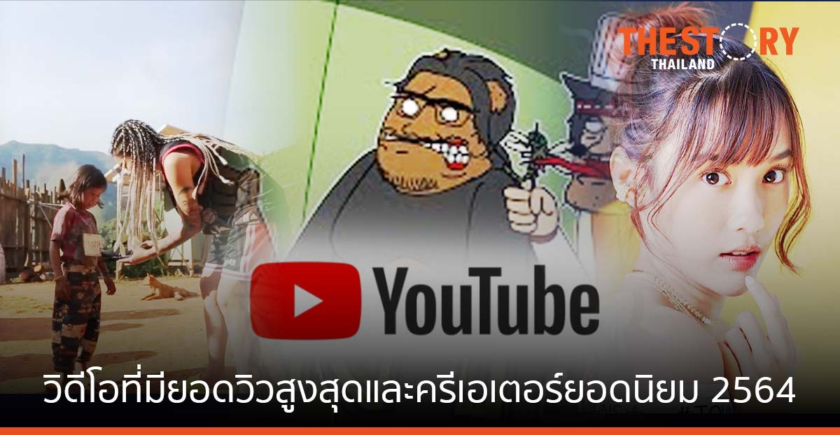 YouTube ประกาศผลวิดีโอที่มียอดวิวสูงสุดและครีเอเตอร์ยอดนิยมแห่งปี 2564