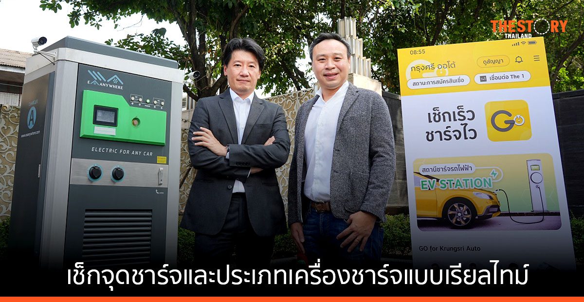 กรุงศรี ออโต้ ผนึก EA Anywhere ส่งฟีเจอร์ใหม่ ให้ผู้ใช้รถ เช็กจุดชาร์จ ประเภทเครื่องชาร์จแบบเรียลไทม์