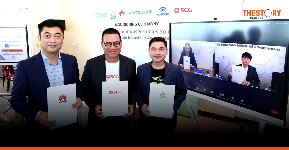 SCG-AIS 5G-Huawei develop autonomous vehicle systems powered by 5G