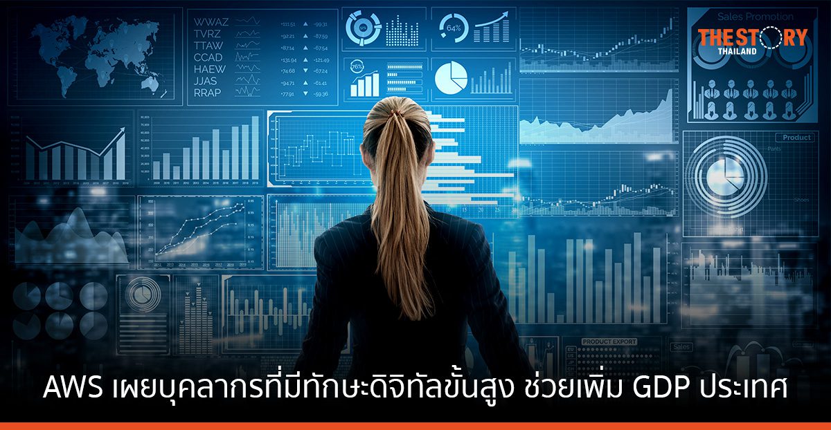 AWS เผย บุคลากรที่มีทักษะดิจิทัลขั้นสูง ช่วยเพิ่ม GDP ประเทศไทยได้กว่า 93 แสนลบ.ต่อปี