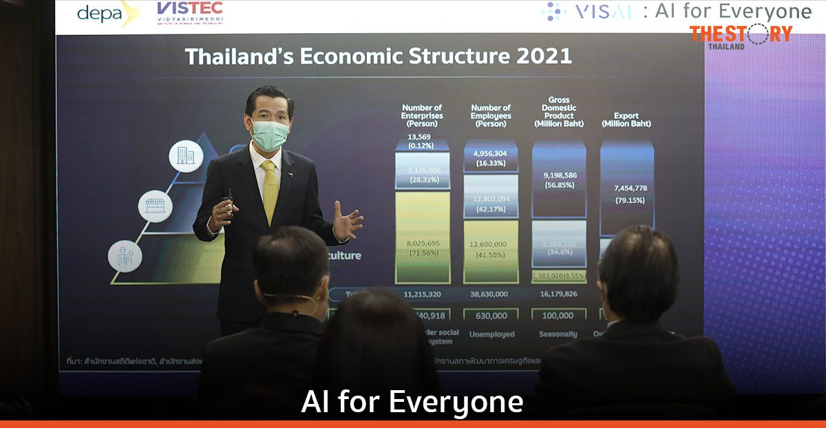 ดีป้า จับมือ VISTEC เปิดตัว “VISAI” พัฒนา AI-enabled Solutions ในแนวคิด AI for Everyone