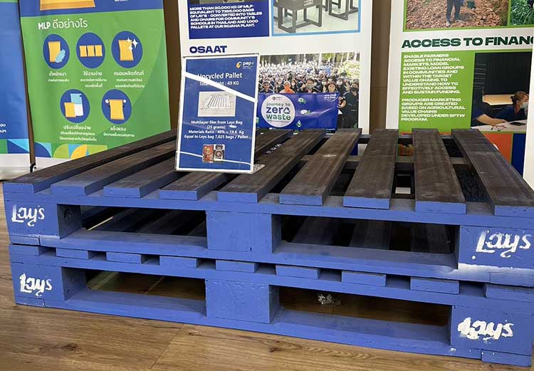 เป๊ปซี่โค มอบพาเลทไม้เทียม แปรรูปจากบรรจุภัณฑ์พลาสติกใช้ แก่โรงงานเป๊ปซี่โค ประเทศไทย