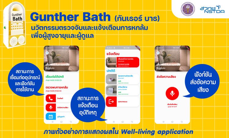 ‘Gunther Bath’ นวัตกรรมตรวจจับการล้ม เพื่อผู้สูงอายุและผู้ดูแล
