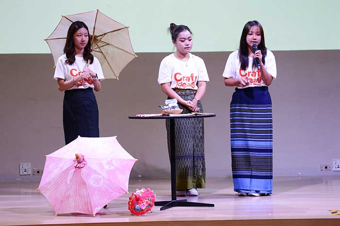 'TTU' ต่อยอดแบรนด์ผ่านจุดเด่น 2 ชุมชน สู่สินค้าร่มล้านนาผ้ามัดย้อมใบชา