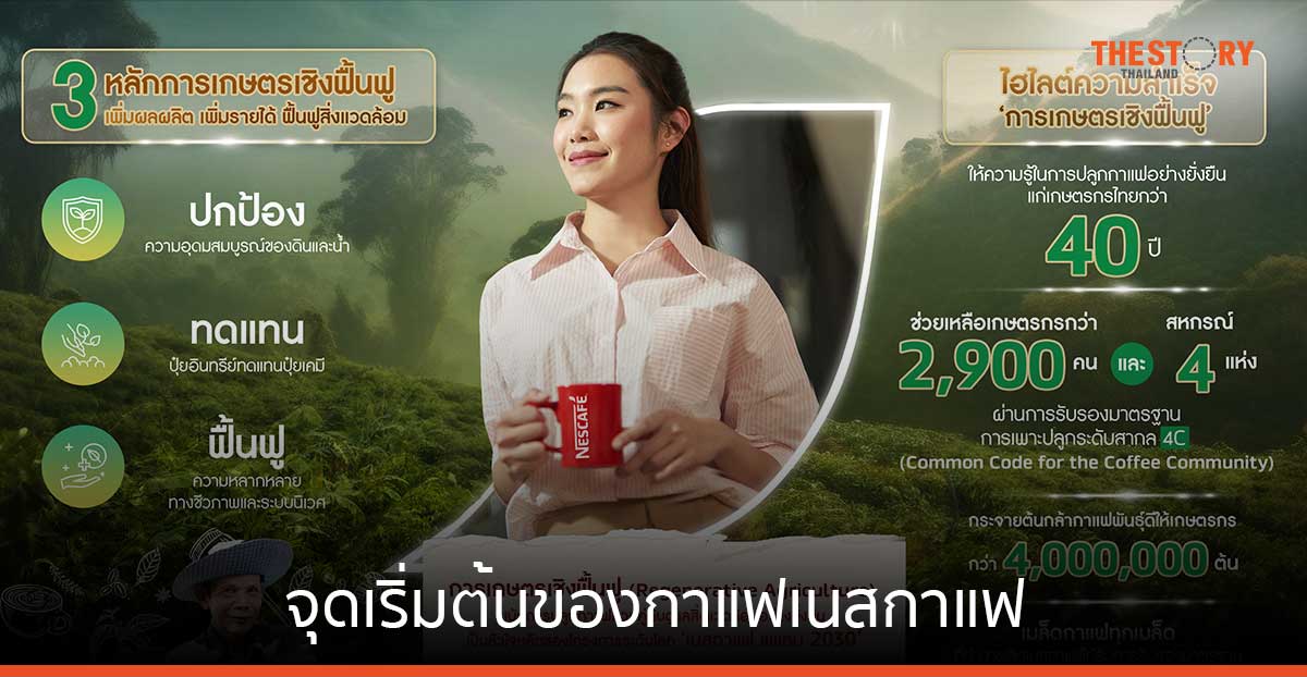 การเกษตรเชิงฟื้นฟู จุดเริ่มต้นของ Nescafe ที่มาพร้อมความยั่งยืน