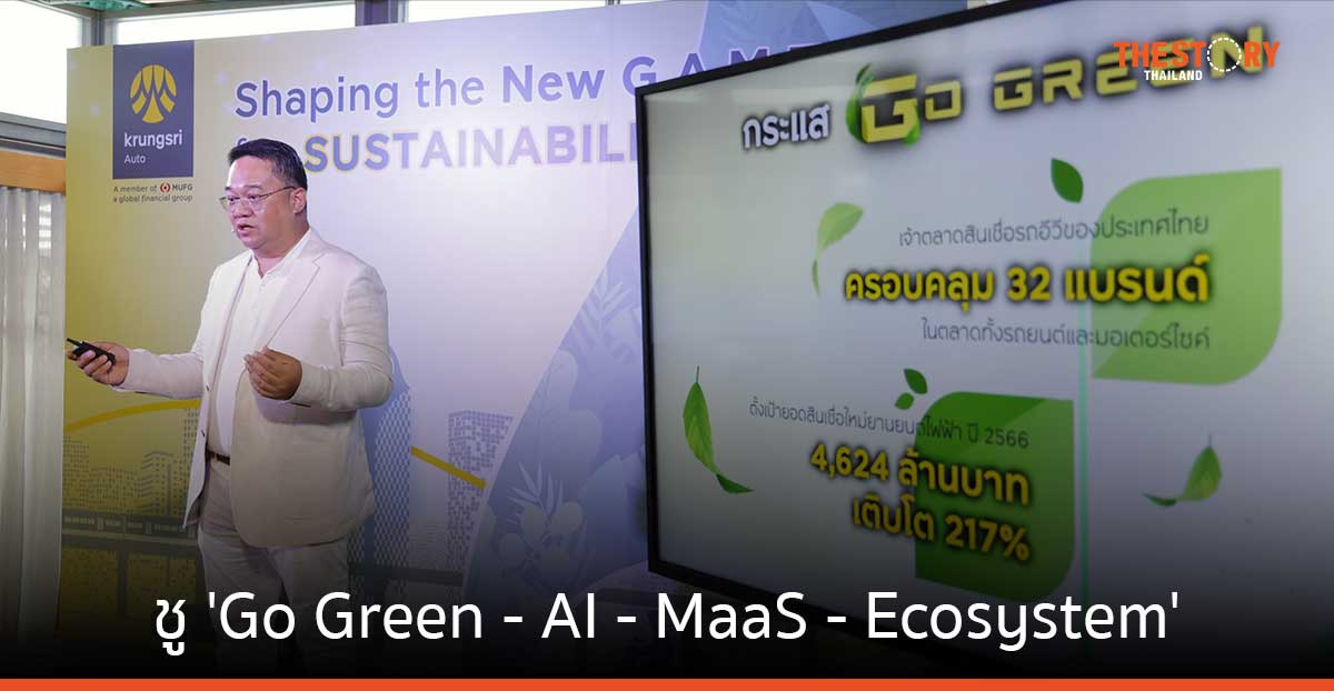 กรุงศรี ออโต้ ชู 'Go Green - AI - MaaS - Ecosystem' กำหนดทิศทางตลาดสินเชื่อยานยนต์ปี 67