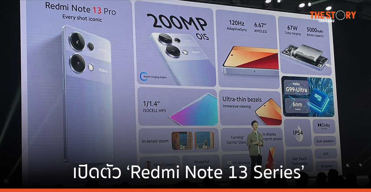 เสียวหมี่ เปิดตัว ‘Redmi Note 13 Series’ พร้อมแอมบาสเดอร์คนแรก ‘แบมแบม กันต์พิมุกต์’