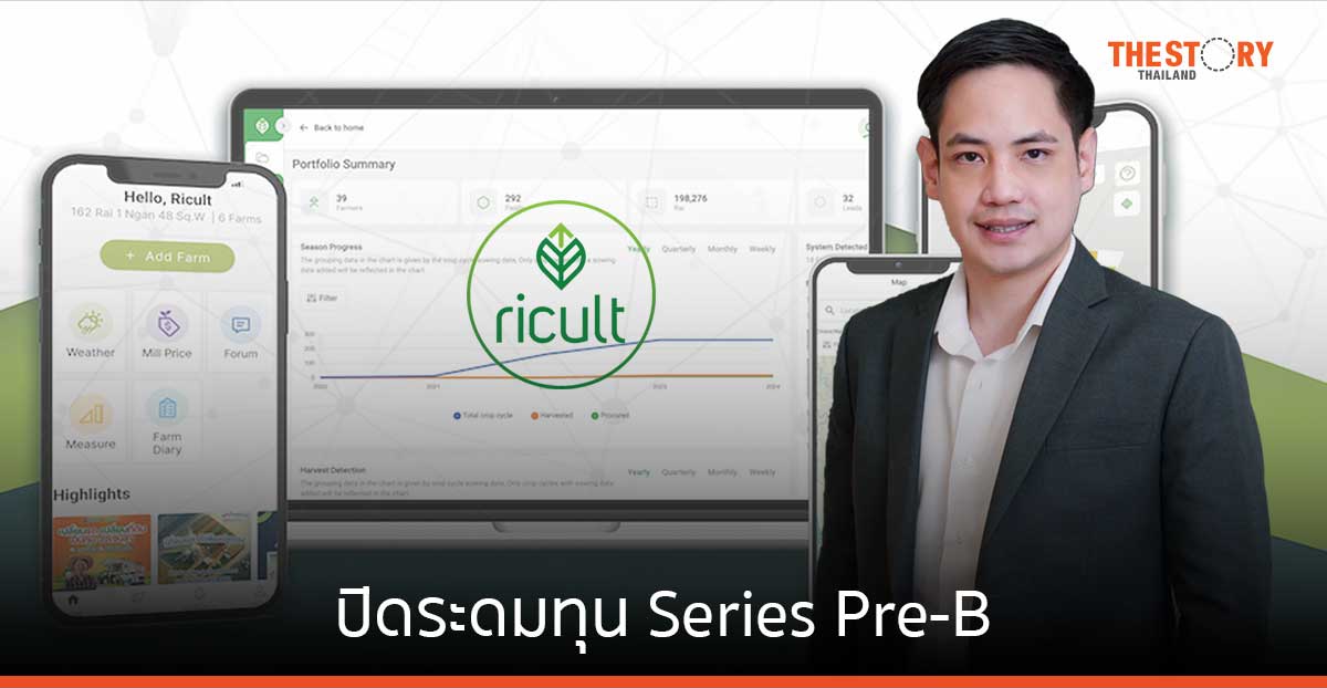 Ricult ปิดระดมทุน Series Pre-B เตรียมขยายบริการครอบคลุม Supply Chain ห่วงโซ่การเกษตร