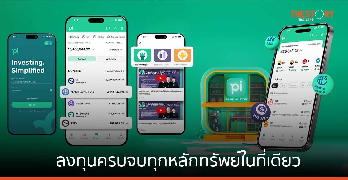 บล.พาย เปิดตัวแอปพลิเคชัน “Pi Financial” ตั้งเป้าโตแตะ 1.2 พันล้านดอลลาร์ในปี 67