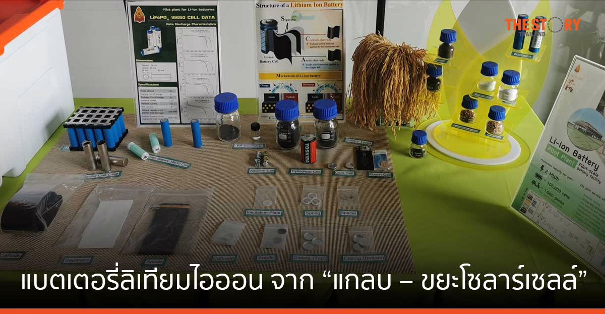 ม.ขอนแก่น โชว์แบตเตอรี่ลิเทียมไอออน จาก “แกลบ – ขยะโซลาร์เซลล์” คว้ารางวัลนวัตกรรมแห่งชาติ ปี 66