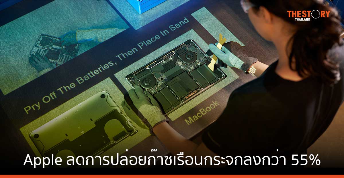Apple ลดการปล่อยก๊าซเรือนกระจกลงกว่า 55% นับตั้งแต่ปี 2015