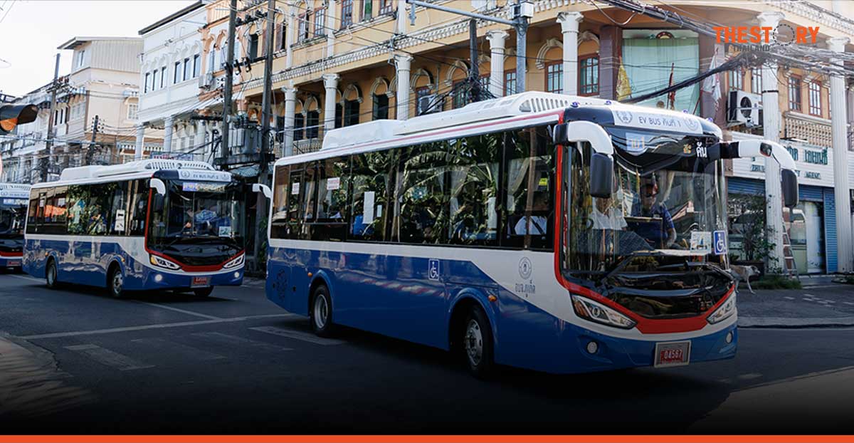 ภูเก็ต ทดลองเดินรถโดยสารไฟฟ้าปรับอากาศ ยกระดับขนส่งสาธารณะ สู่ Smart City