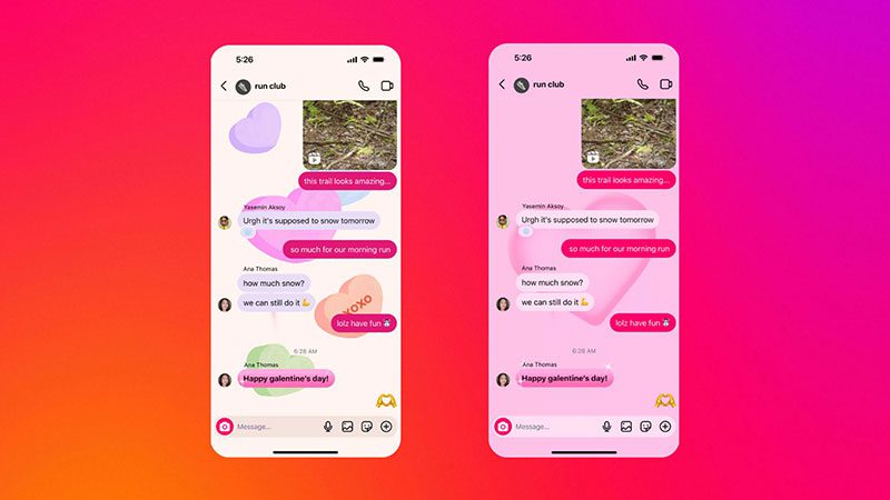 Instagram Valentine-2025 chat