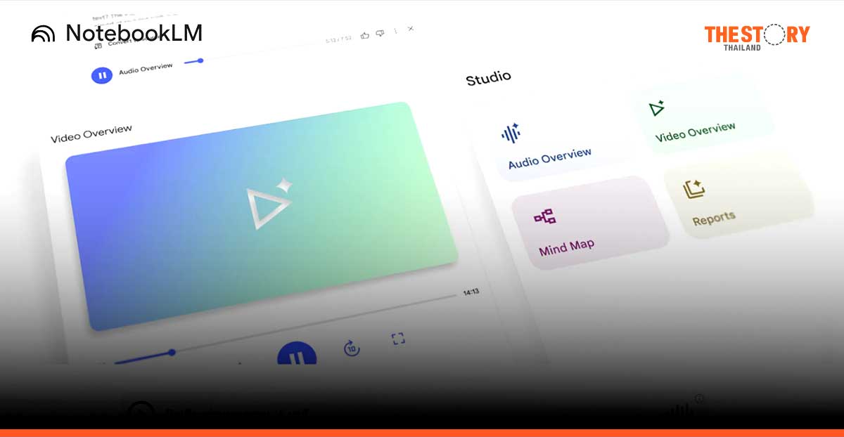 Google เปิดตัวฟีเจอร์ Video Overview บน NotebookLM สรุปเนื้อหาเป็นวิดีโอได้อย่างรวดเร็วและแม่นยำ