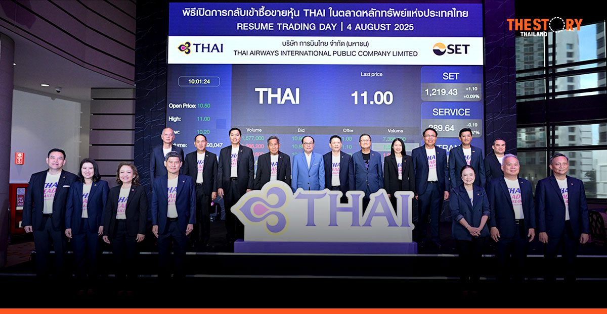 Thai Airways shares surge over 130% on stock market relaunch