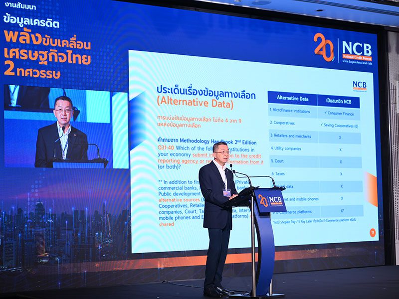 สุรพล โอภาสเสถียร ผู้อำนวยการใหญ่ บริษัท ข้อมูลเครดิตแห่งชาติ จำกัด (NCB)